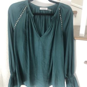 Army Brook Green Silk Long Sleeve